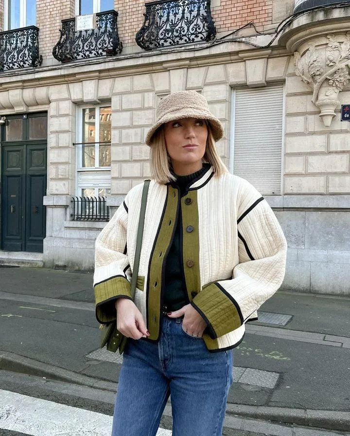 Gael Contrast Color Jacket