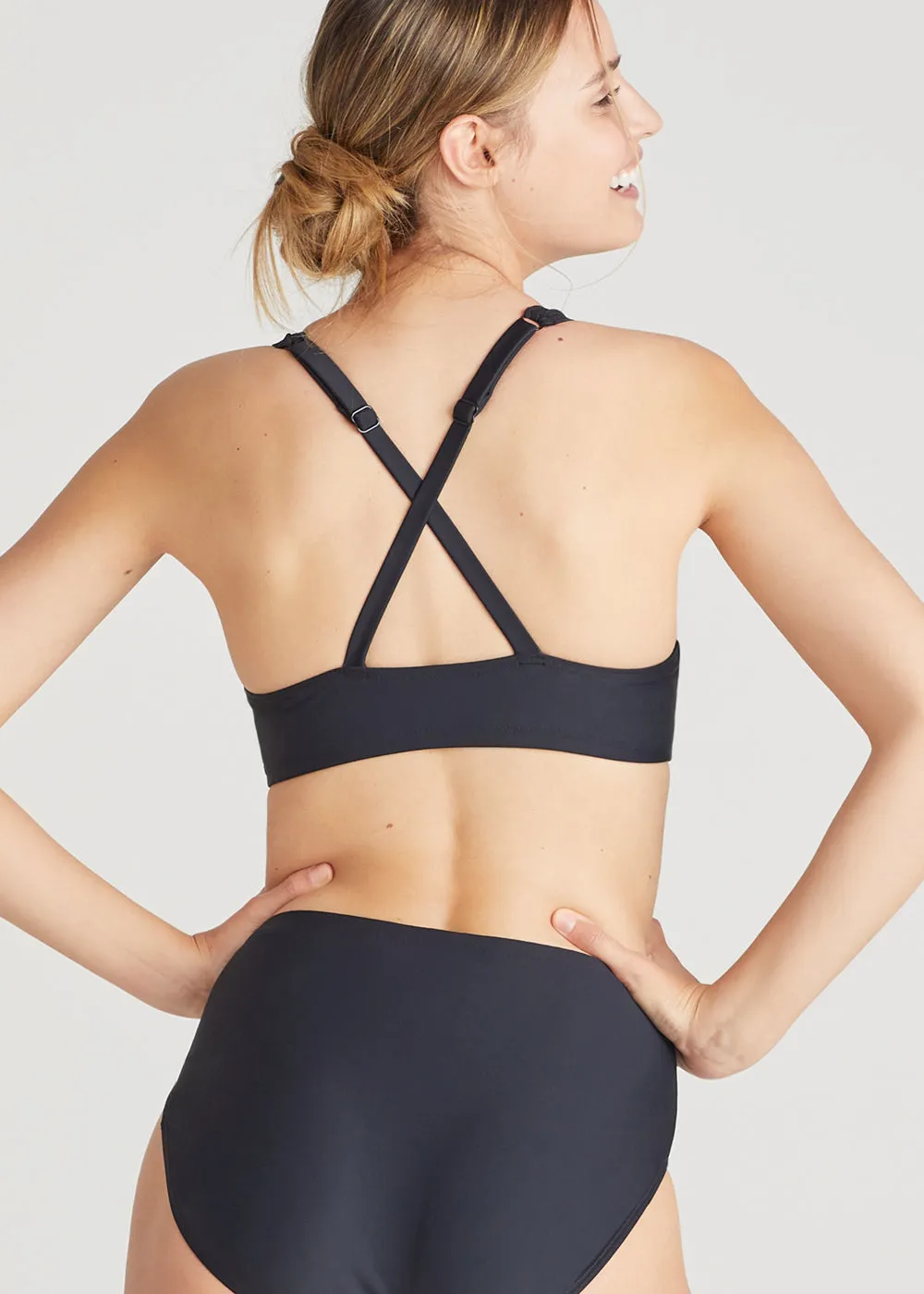 Gaia High Waist Bikini Bottom Swimsuit