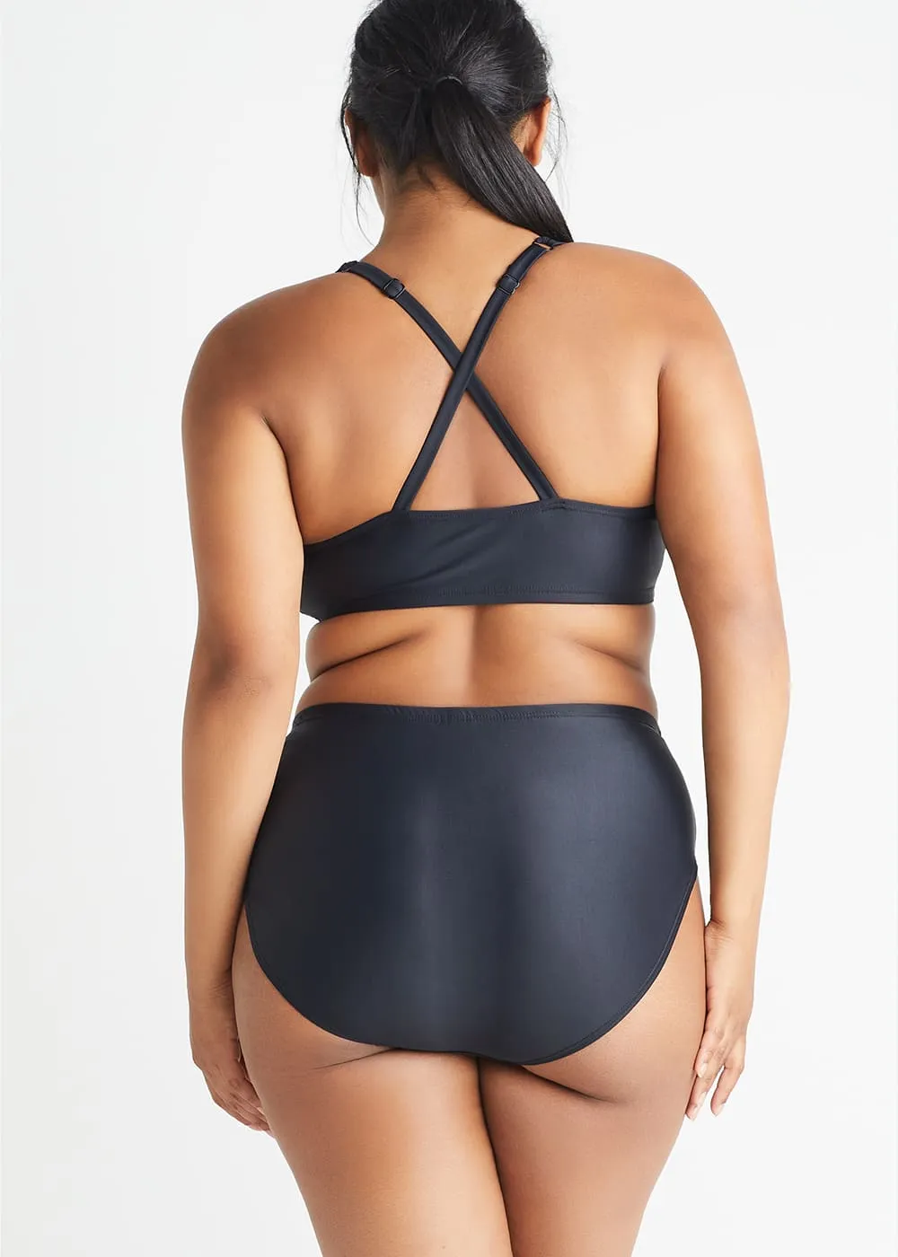 Gaia High Waist Bikini Bottom Swimsuit