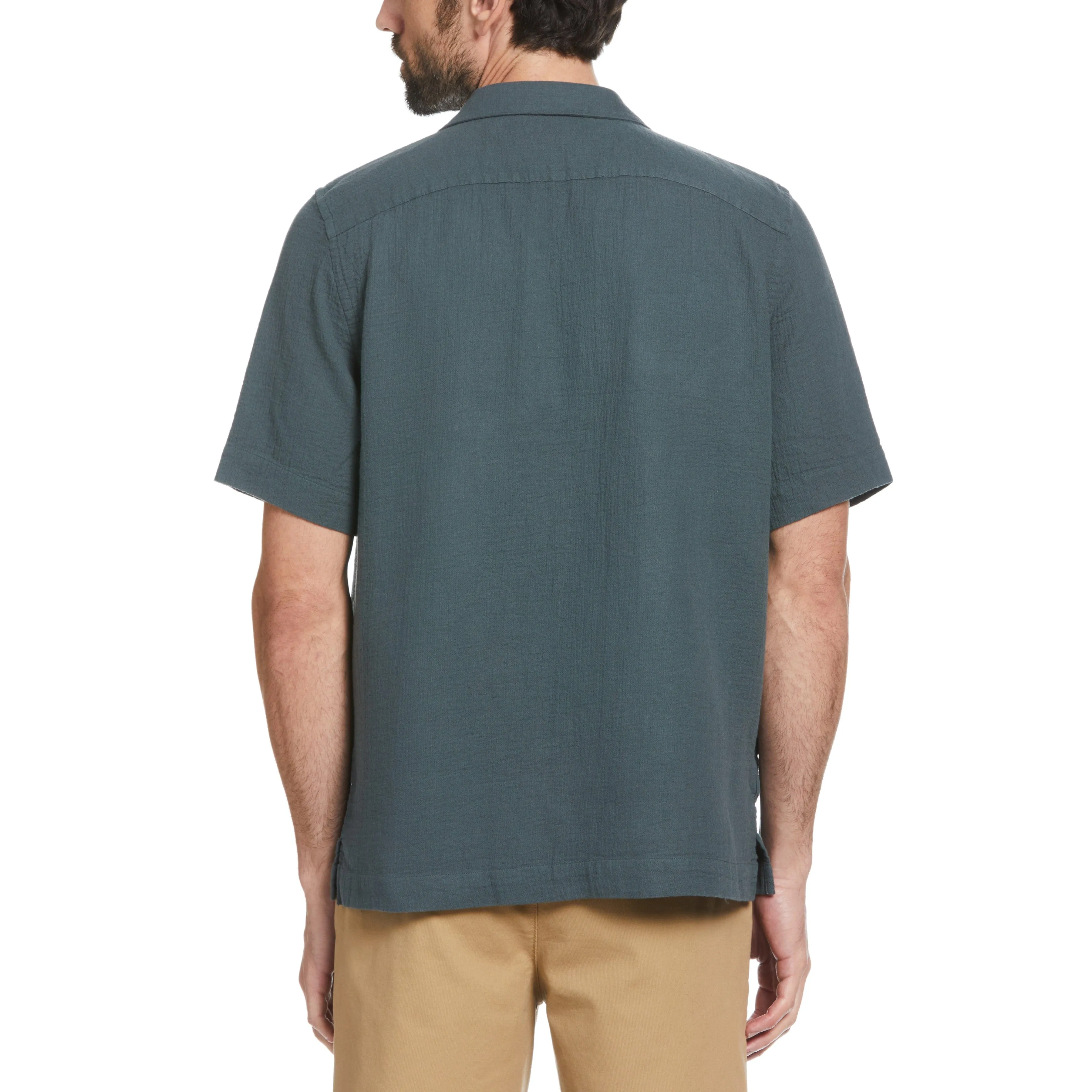 Gauze Tonal Camp Collar Shirt
