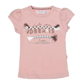 Girls T-shirt Old Pink | Dirkje