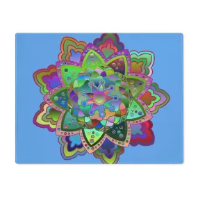 Hand-Drawn Mandala Placemat - Light Blue, 1pc
