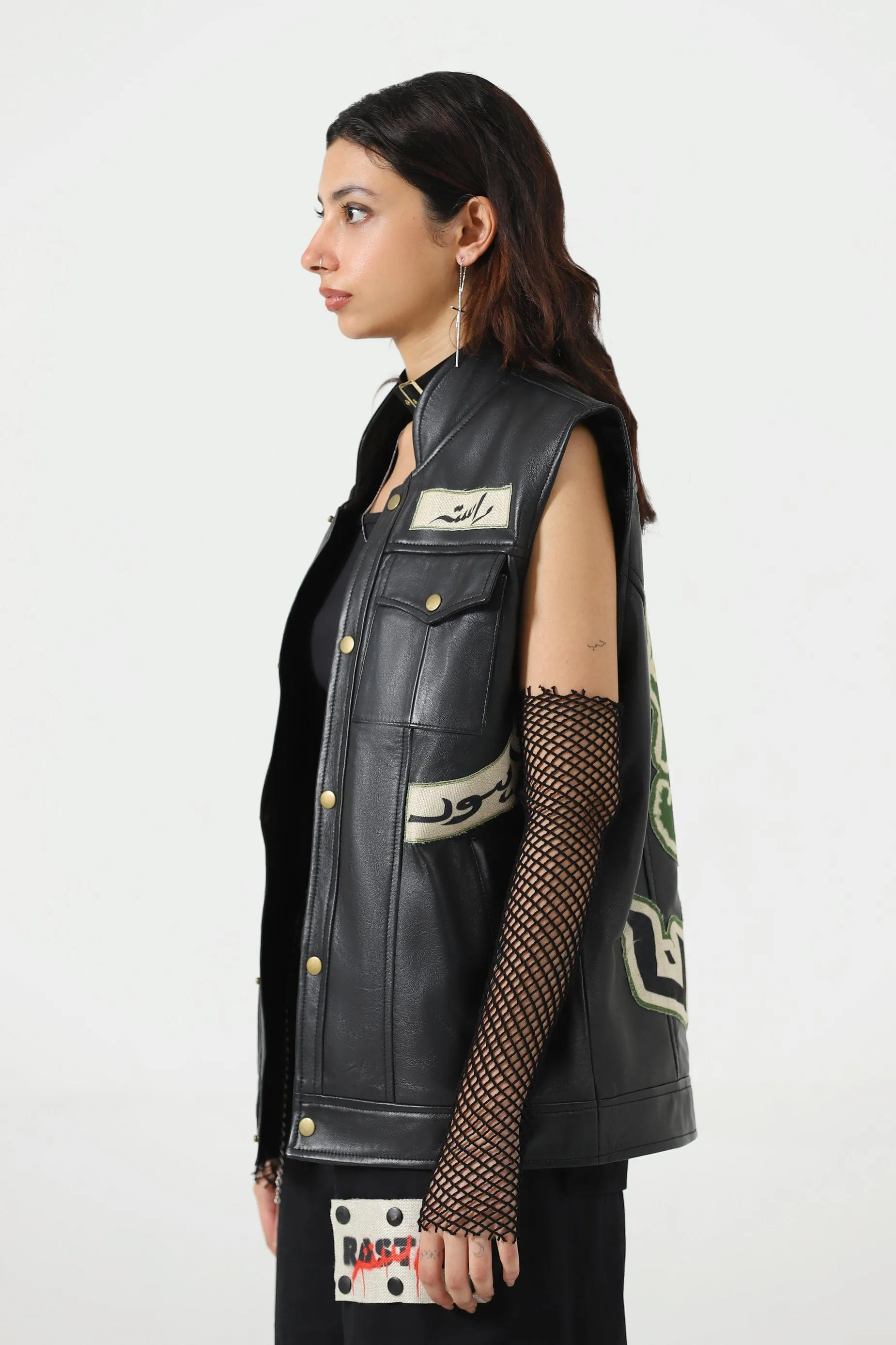 HANDCRAFTED LEATHER PATCH VEST