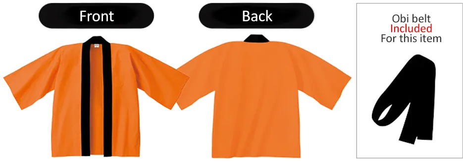 Happi / 2 Color Print - Plain Color