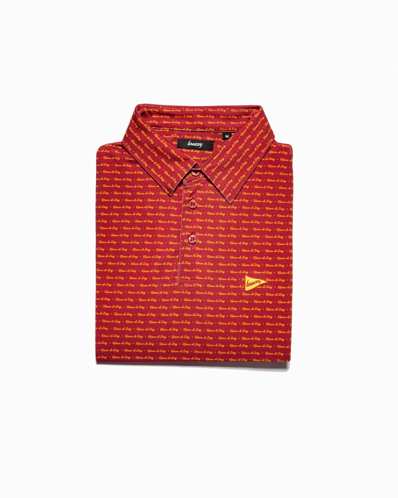 Have A Day Cardinal & Gold Polo