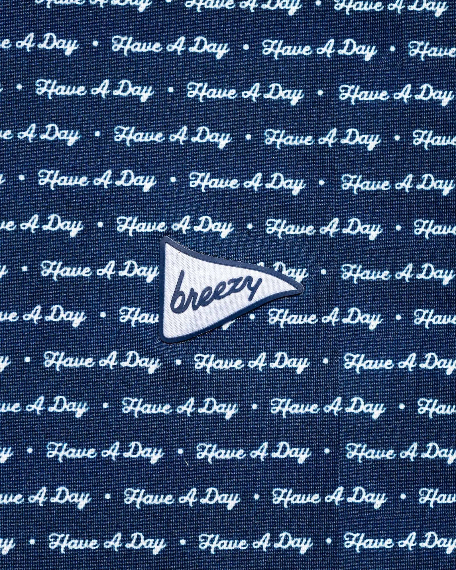 Have A Day Navy & White Polo
