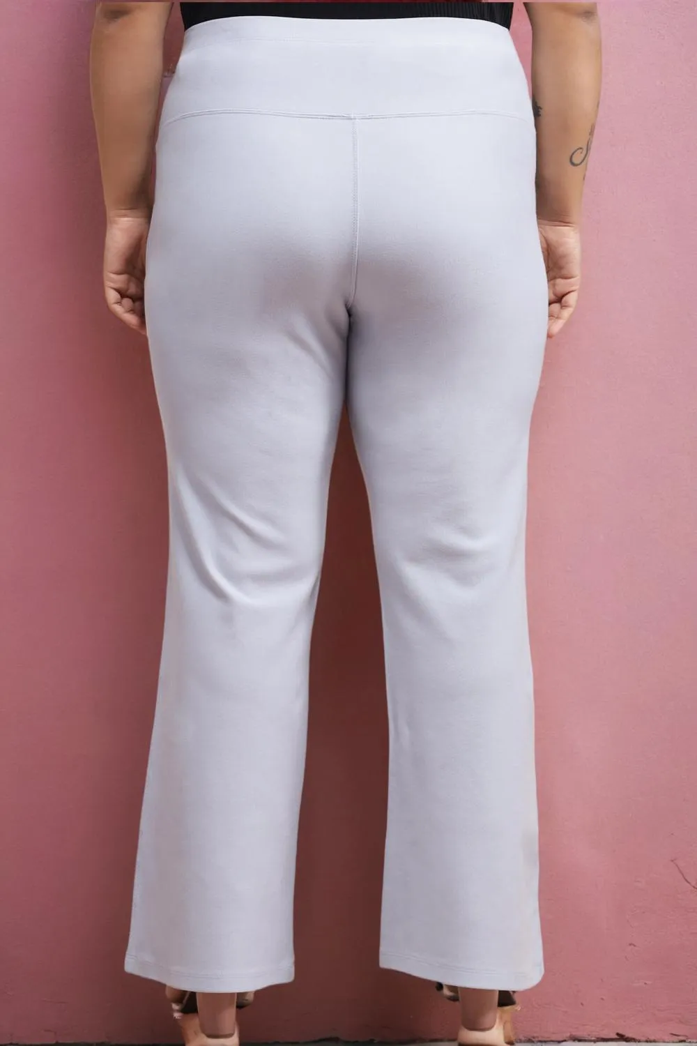 Ice Blue Tummy Shaper Bell Bottom