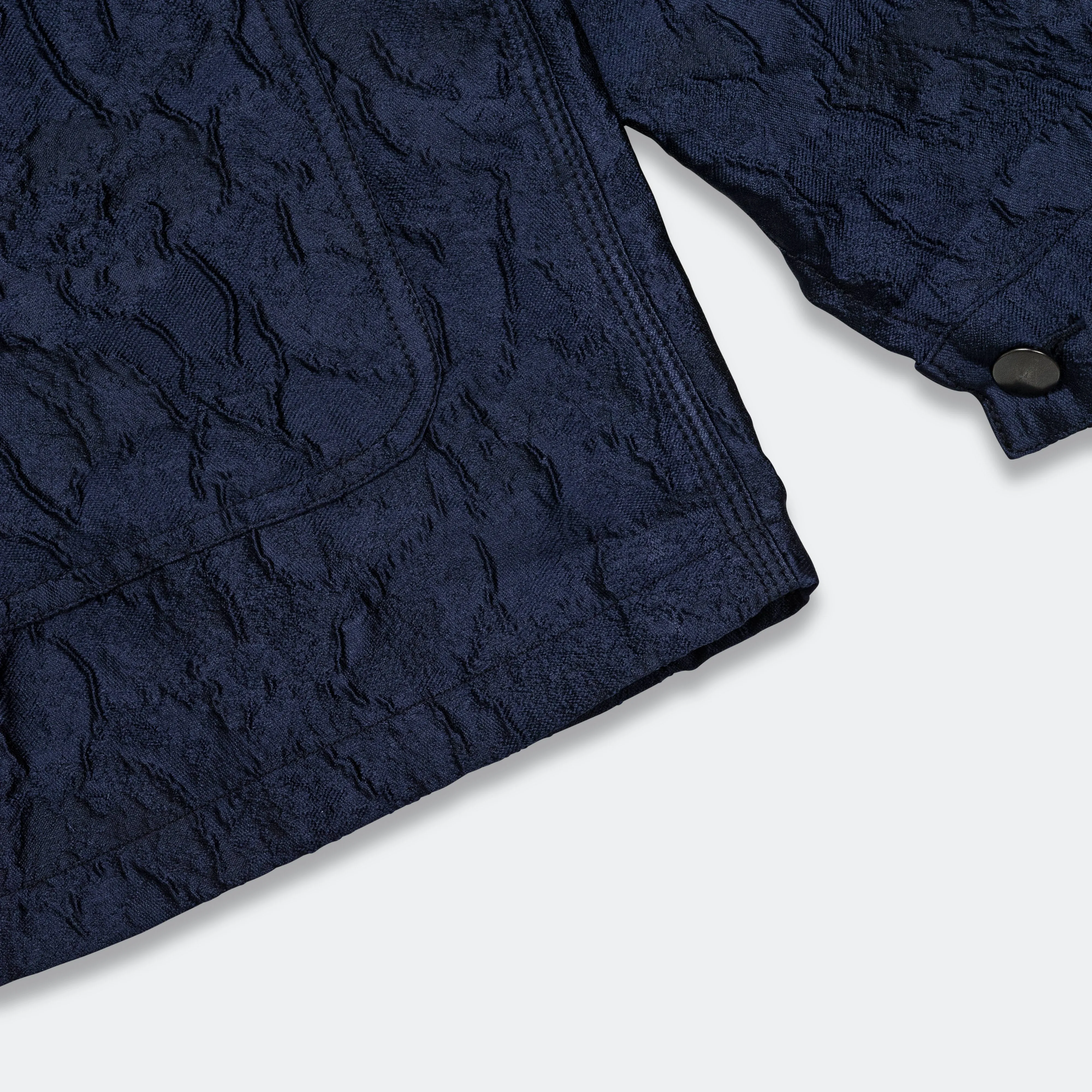 Italian Wrinkle Chore Coat - Navy