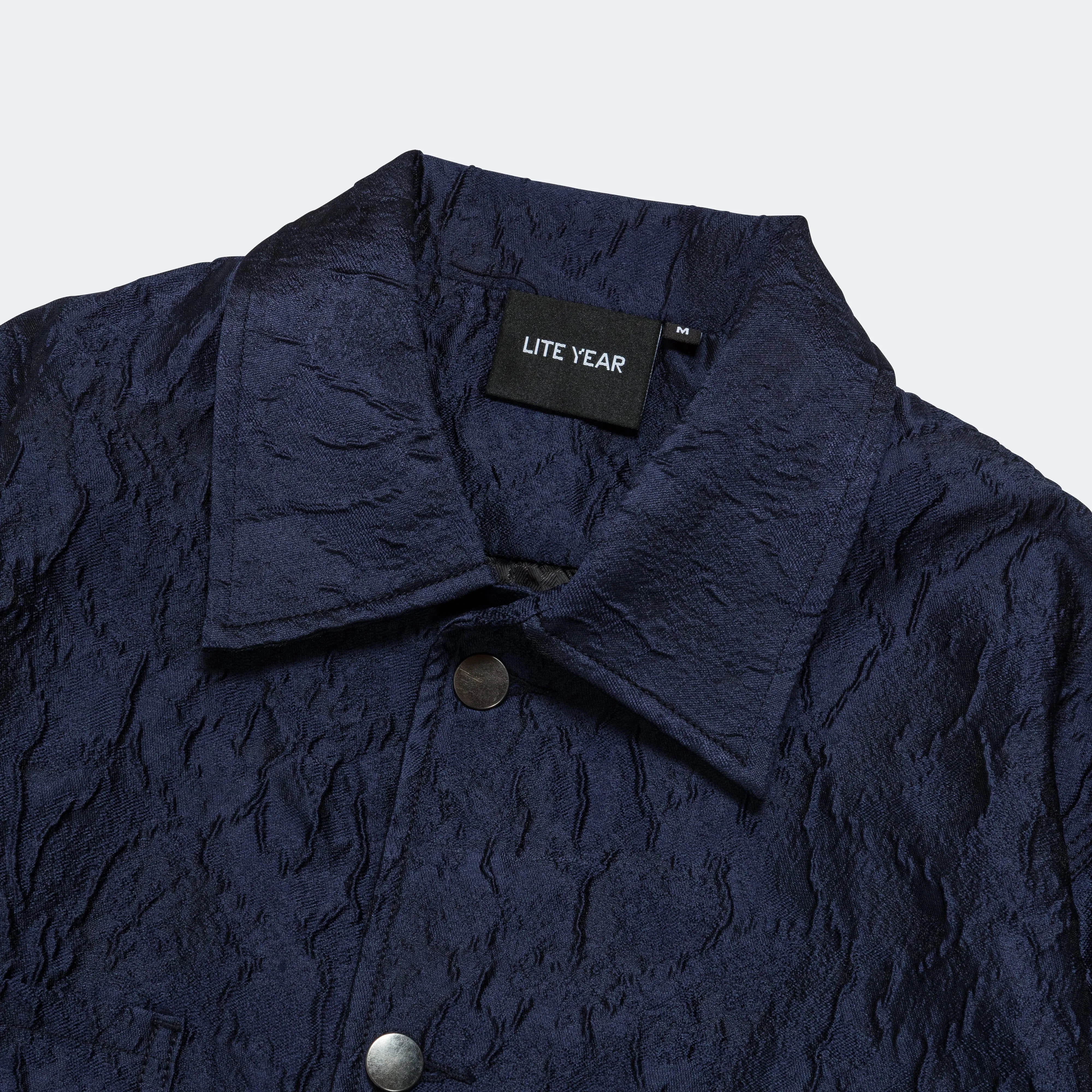 Italian Wrinkle Chore Coat - Navy