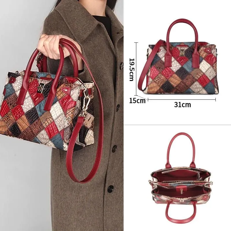 Leather Large Capacity Handbag