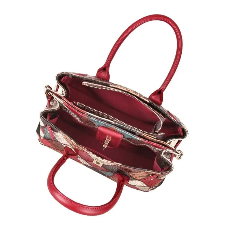 Leather Large Capacity Handbag