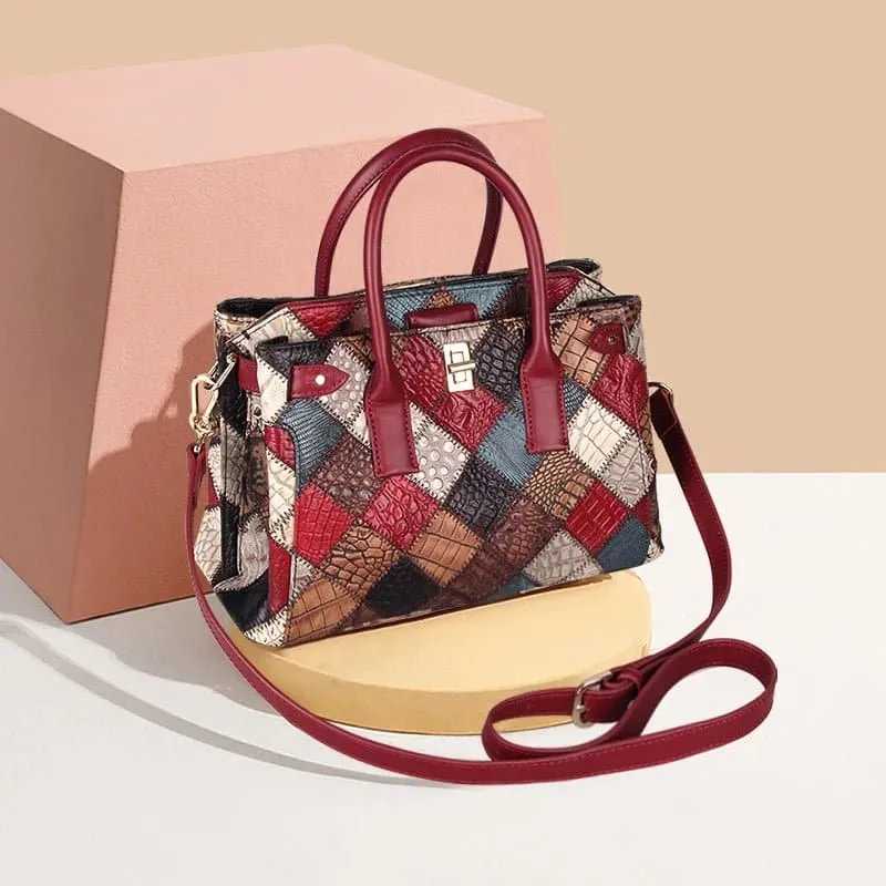 Leather Large Capacity Handbag