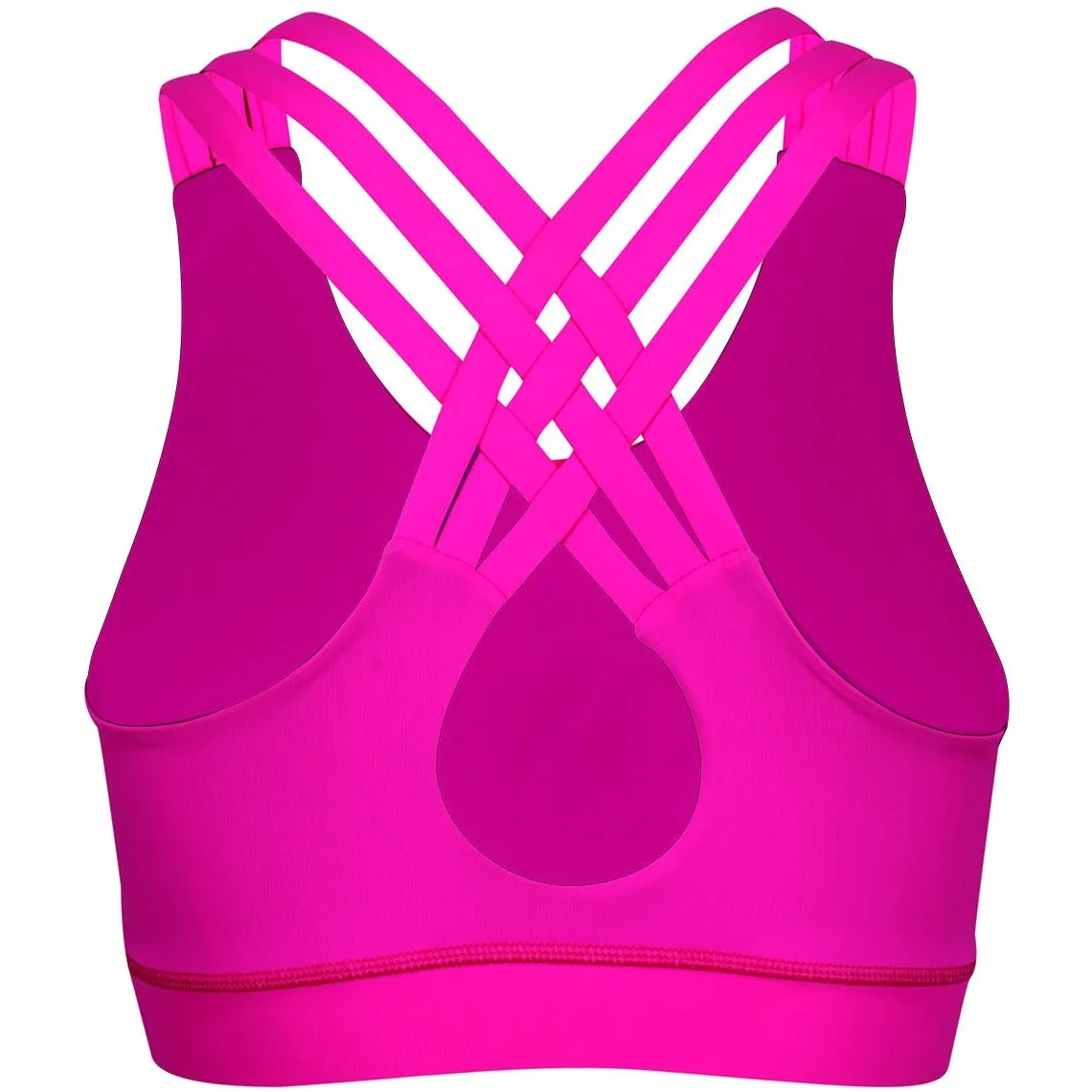 Neon Pink Cross Back Bra
