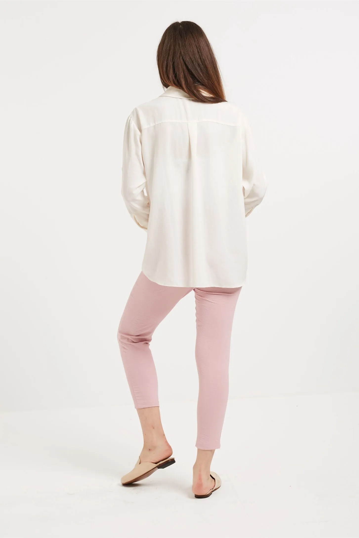 NINA EMBROIDERED SHIRT - WHITE