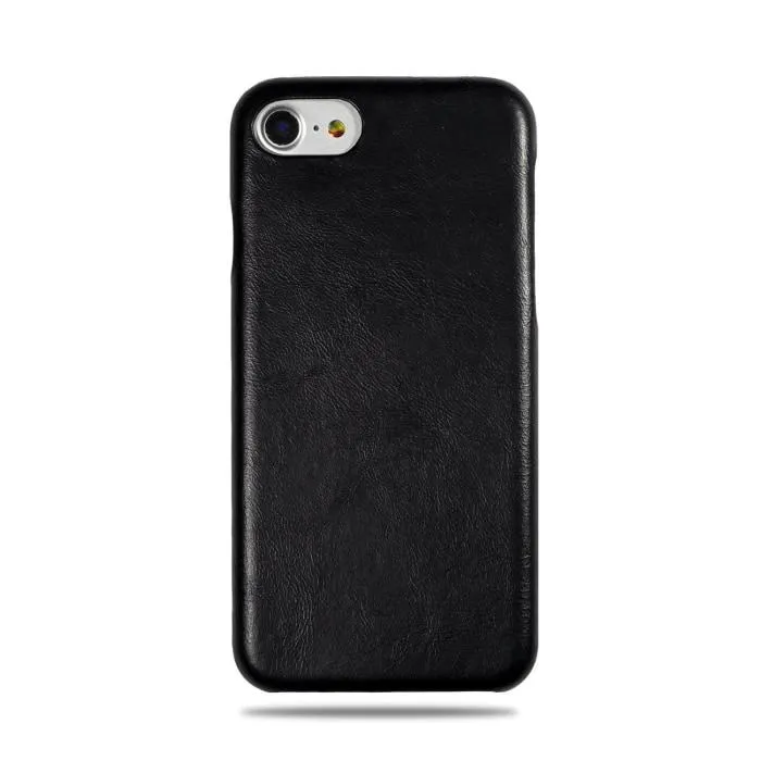 Personalized Signature iPhone SE 2 (2020) / iPhone 8 / iPhone 7 Black Leather Case