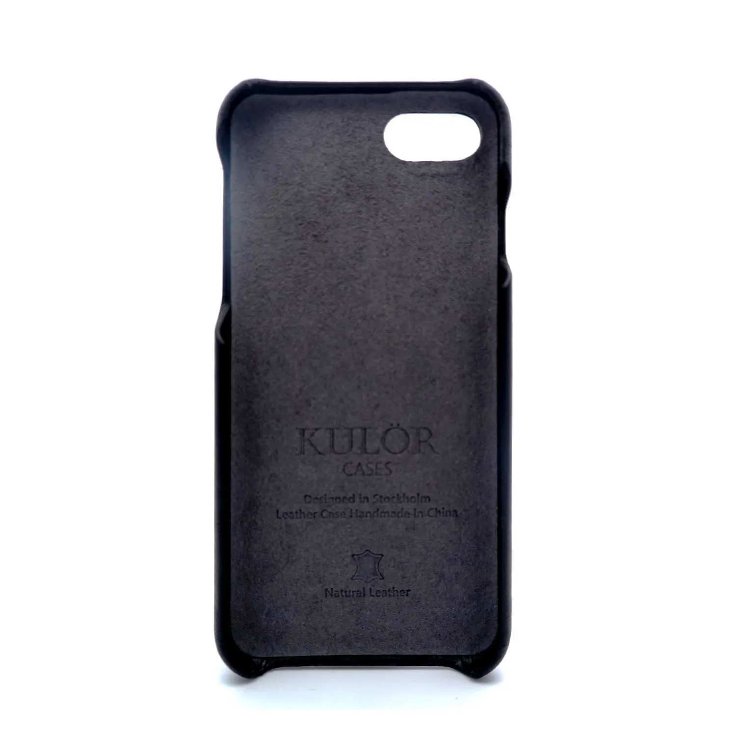 Personalized Signature iPhone SE 2 (2020) / iPhone 8 / iPhone 7 Black Leather Case