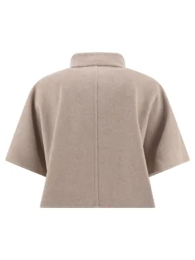 "NEMI" CASHMERE CROPPED CAPE