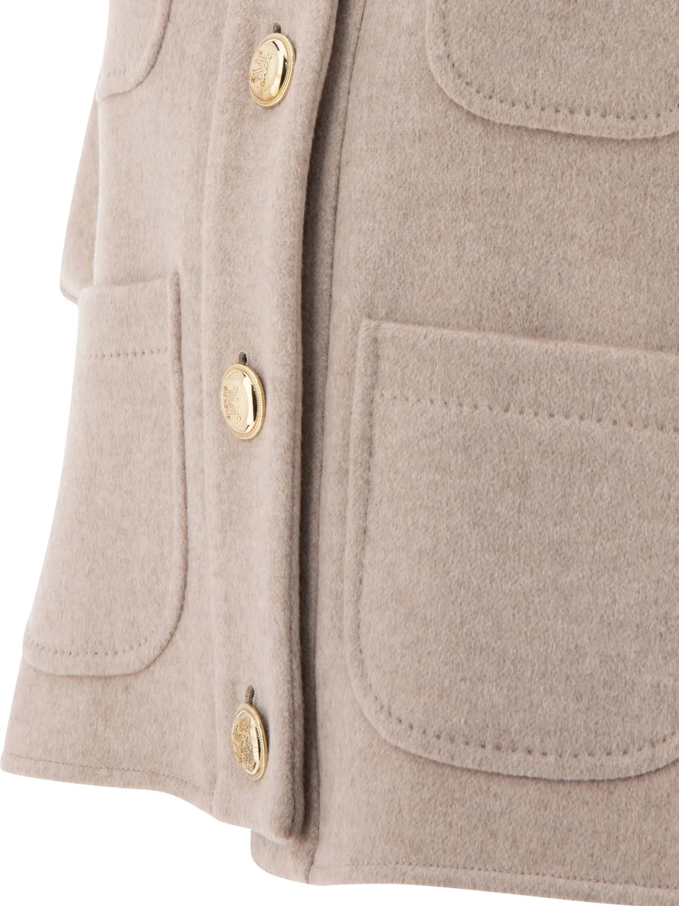 "NEMI" CASHMERE CROPPED CAPE