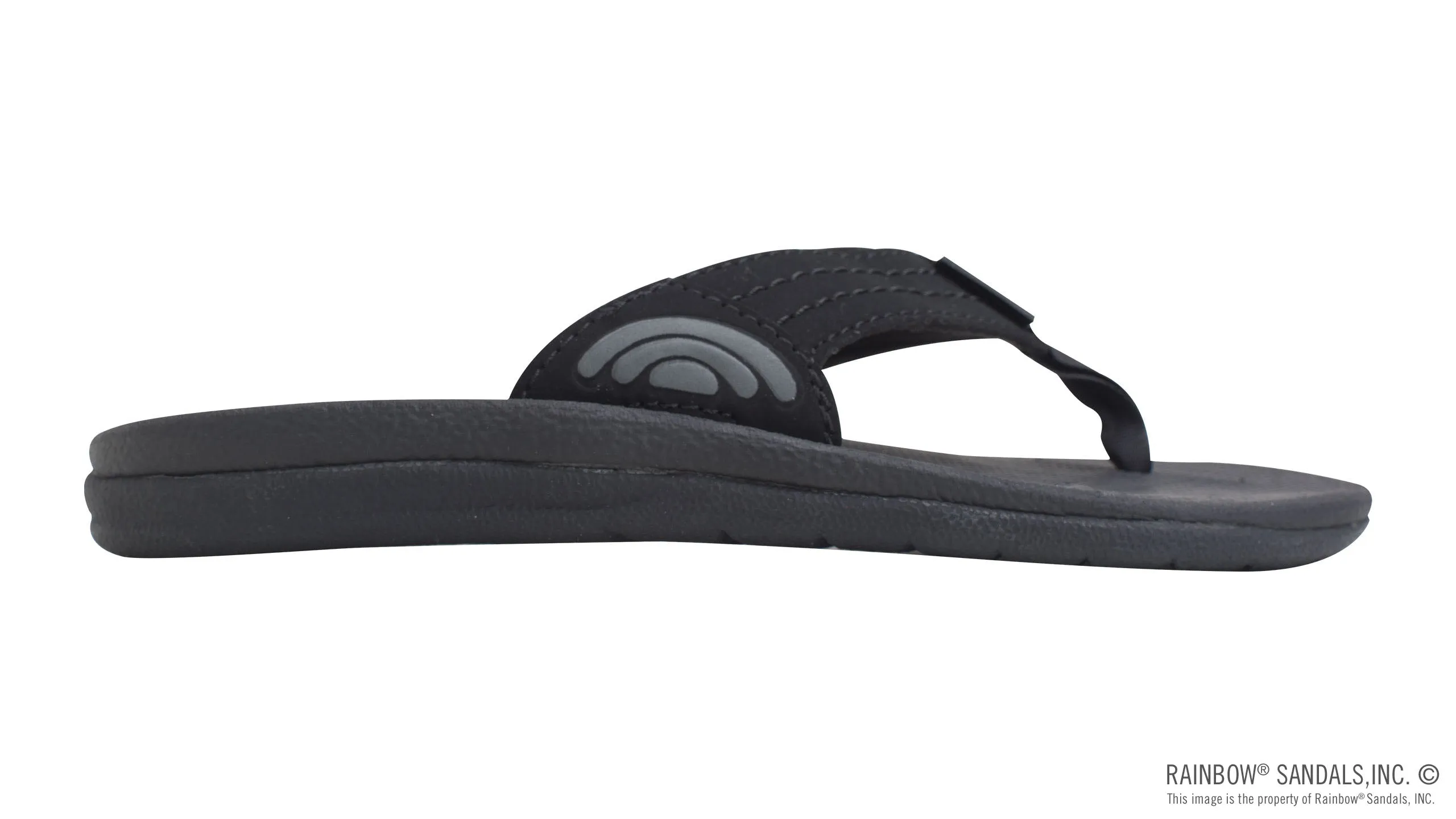 Rainbow Sandals Kids - Cape Single Layer - 1" Strap - Black