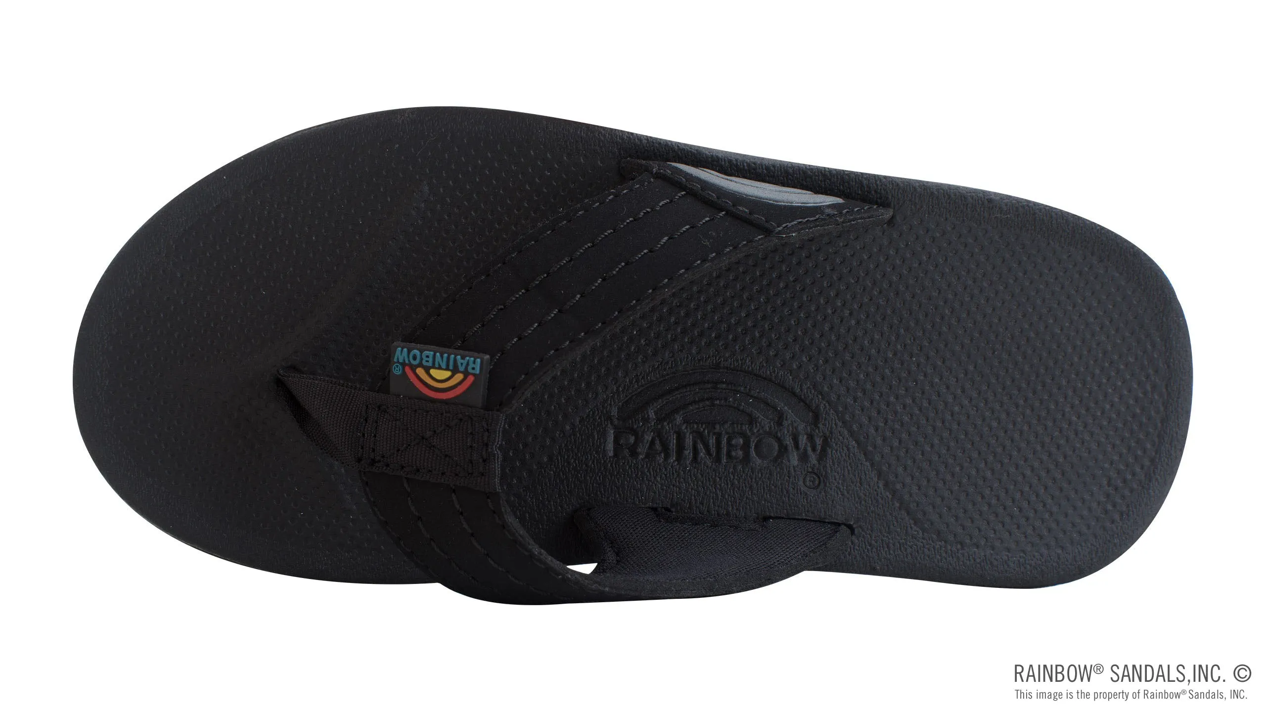 Rainbow Sandals Kids - Cape Single Layer - 1" Strap - Black