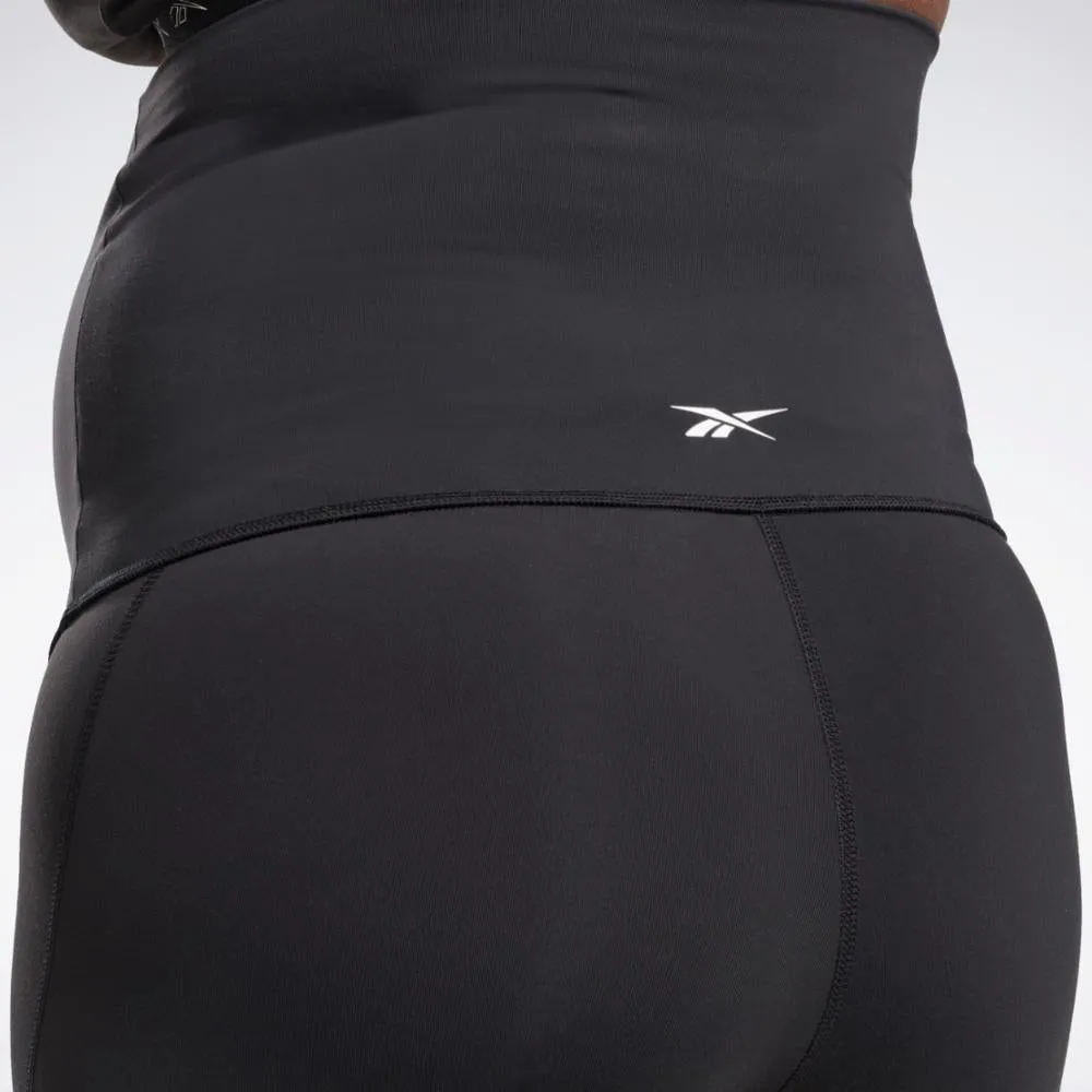 Reebok Apparel Women Lux Maternity Bike Shorts (Plus Size) BLACK