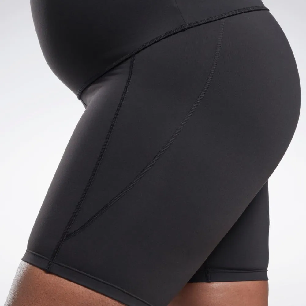 Reebok Apparel Women Lux Maternity Bike Shorts (Plus Size) BLACK