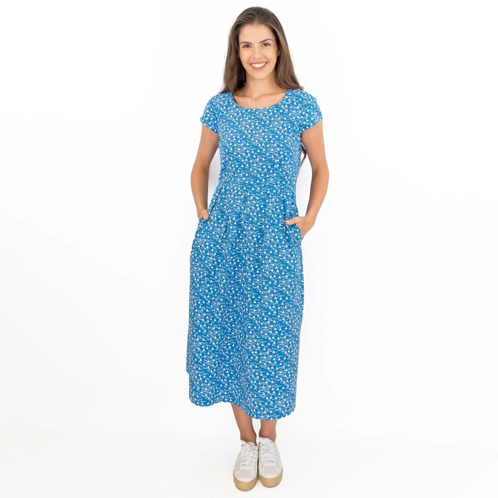 Seasalt Before Now Blue Boat Midi Dress