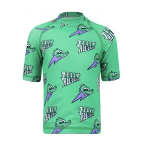 Swim Top - Jelly Alligator Green UPF50 