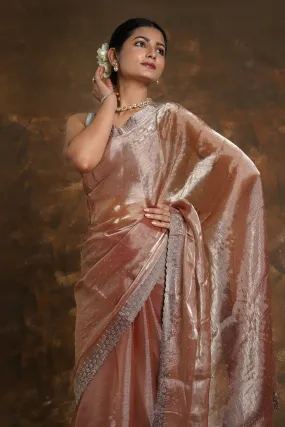 Teejh Antique Cascade Tissue Saree