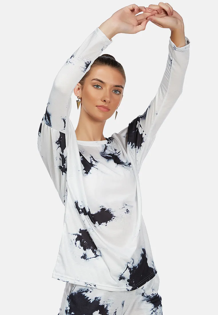 Tie Dye Full Sleeve Top